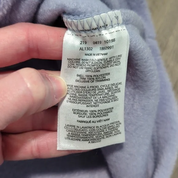 Columbia Fleece Color Block Quarter Snap Pullover Sweater - Picture 7 of 8